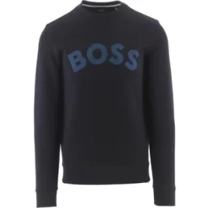 Image of BOSS Dark Blue Salbo Iconic Sweatshirt