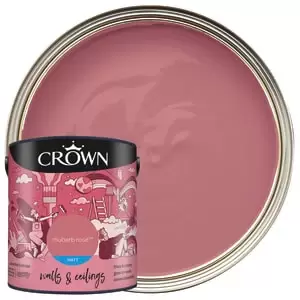 Image of Crown Matt Emulsion Paint - Rhubarb Rose - 2.5L