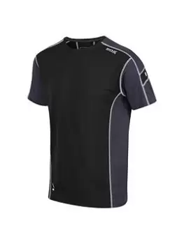 Image of Regatta Virda T-Shirt - Blue, Black Size XL Men