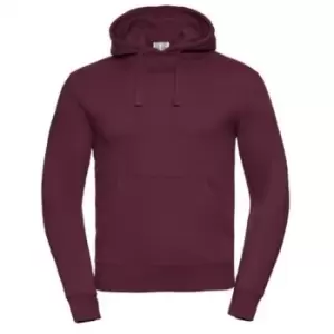 Image of Russell Mens Authentic Hooded Sweatshirt / Hoodie (2XL) (Burgundy)