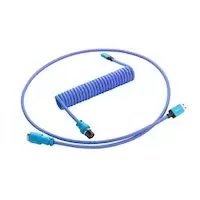 Image of CableMod Pro Coiled Keyboard Cable USB A to USB Type C 150cm - Galaxy Blue