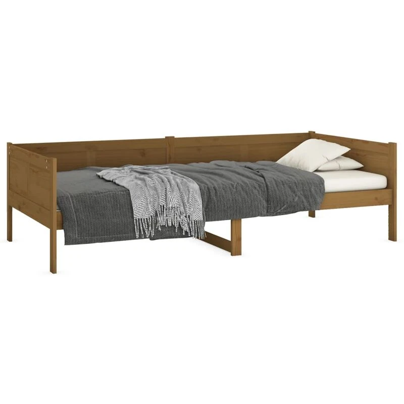 Image of VIDAXL Vidaxl - Day Bed without Mattress Honey Brown Solid Wood Pine 90x190cm Single 8720287072287