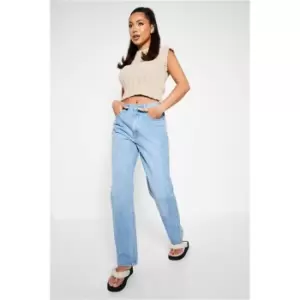 Image of I Saw It First Light Wash Baggy 90s Jeans - Blue