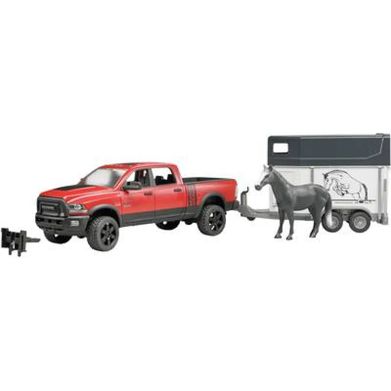 Image of Bruder bruder RAM 2500 Power wagon with horse attachments 2501