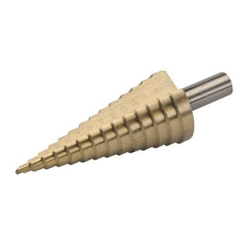 Image of Loops TITANIUM COATED 4 30mm Stepped Drill Bit 2mm Increments High Speed Hole Cutter Multi