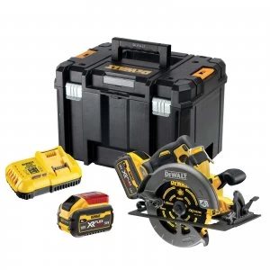 Image of DEWALT DCS578 54v XR Cordless FLEXVOLT High Power Circular Saw 190mm 2 x 9ah Li-ion Charger Case