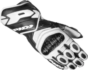 Image of Spidi Carbo 7 Motorcycle Gloves, black-white Size M black-white, Size M