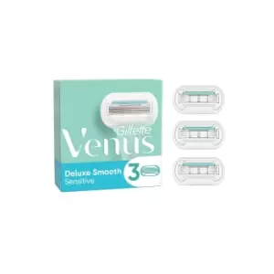 Image of Gillette Venus Deluxe Smooth Sensitive Razor Blades Shaver