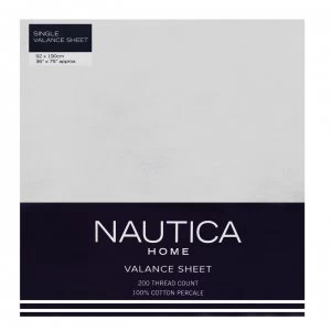 Image of Nautica Valance Sheet - White