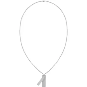 Image of Mens Calvin Klein Stainless Steel Dog Tag Necklace