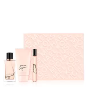 Image of Michael Kors Gorgeous Gift Set 100ml Eau de Parfum + 75ml Body Lotion + 10ml Eau de Parfum
