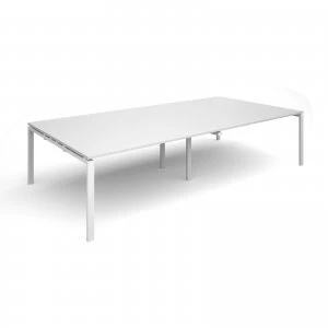 Image of Adapt II rectangular Boardroom Table 3200mm x 1600mm - White Frame wh