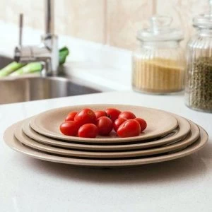 Image of OLPRO Husk Round Plate- Extra Large Pack of 4