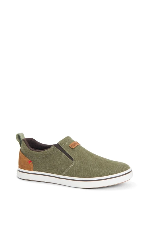 Image of XTRATUF Xtratuf Sharkbyte Canvas Deck Shoe Green