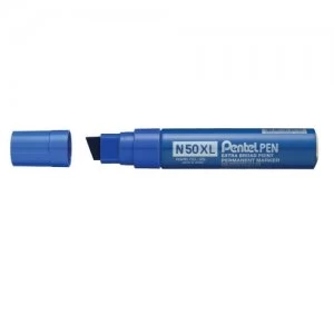 Image of Pentel N50XL-C Jumbo Chisel Tip Marker Blue PK6