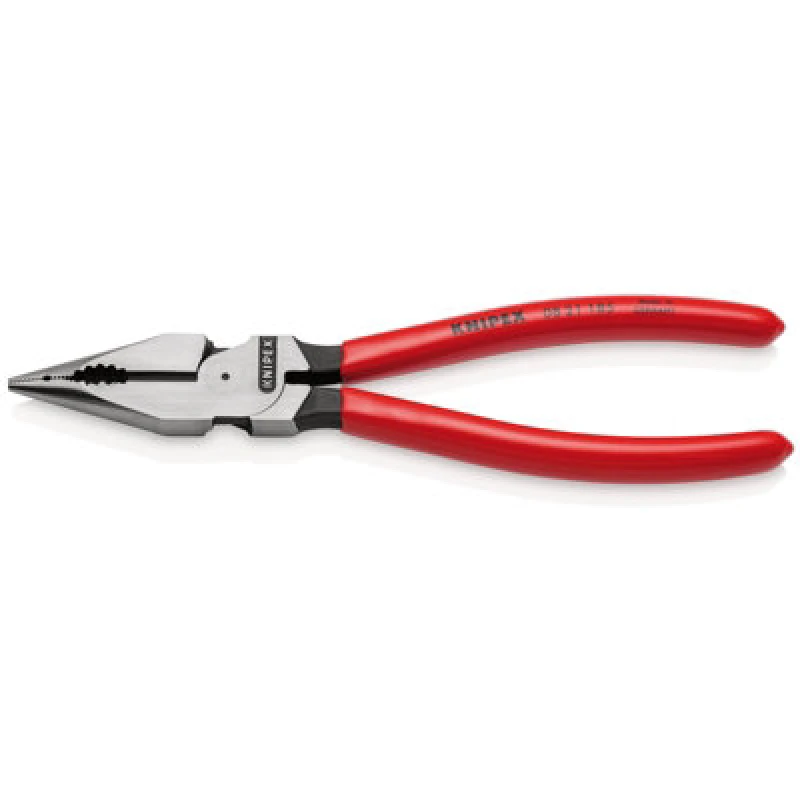 Image of Draper Knipex 08 21 185 Sb Needle-Nose Combination Pliers Plastic Coated Black Atramentized, 185mm 13177