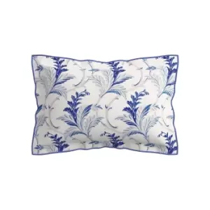 Image of V&A Baroque Oxford Pillowcase, Indigo