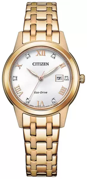 Image of Citizen FE1243-83A Womens Silhouette Crystal Eco-Drive Watch