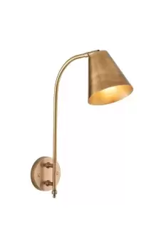 Image of Radha Task Wall Lamp Antique Solid Brass