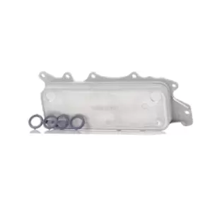 Image of RIDEX Oil Cooler MERCEDES-BENZ,JEEP,CHRYSLER 469O0062 2721880001,6421800165,6421880001 Oil Cooler, engine oil A2721880001,A6421800165,A6421880001