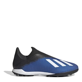 Image of adidas X 19.3 Mens Laceless Astro Turf Trainers - Blue