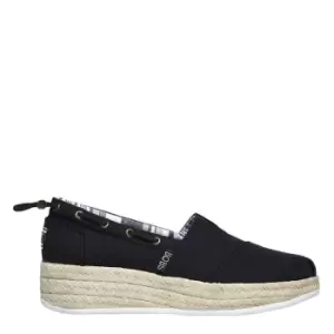 Image of Skechers Espadrille Memory Foam Sli - Black