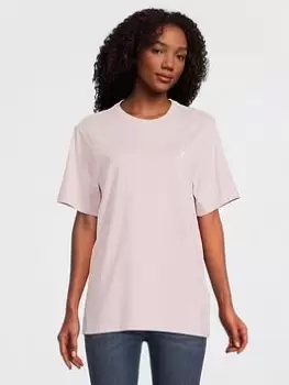 Image of Converse Classic Left Chest Ss Tee, Pink, Size S, Women
