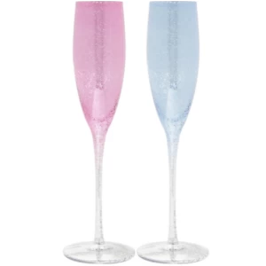 Image of Glitter Champagne Flute Set 2 By Lesser & Pavey