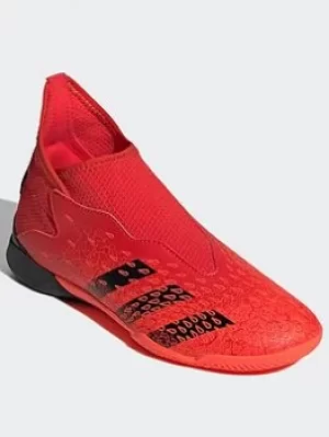 Image of adidas Predator Freak.3 Laceless Indoor Boots, Red/Black/Orange, Size 13, Men