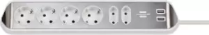 Image of Brennenstuhl 1153590620 power extension 2m 6 AC outlet(s) Indoor...
