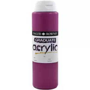 Image of Daler Rowney 123500433 Graduate Acrylic Paint 500ml Purple