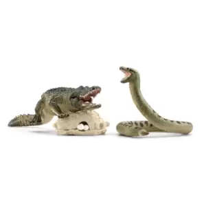 Image of Schleich Wild Life National Geographic Kids Danger in the Swamp...