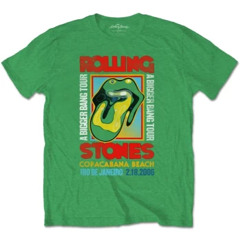 Image of The Rolling Stones - Copacabana Green Unisex Medium T-Shirt - Green