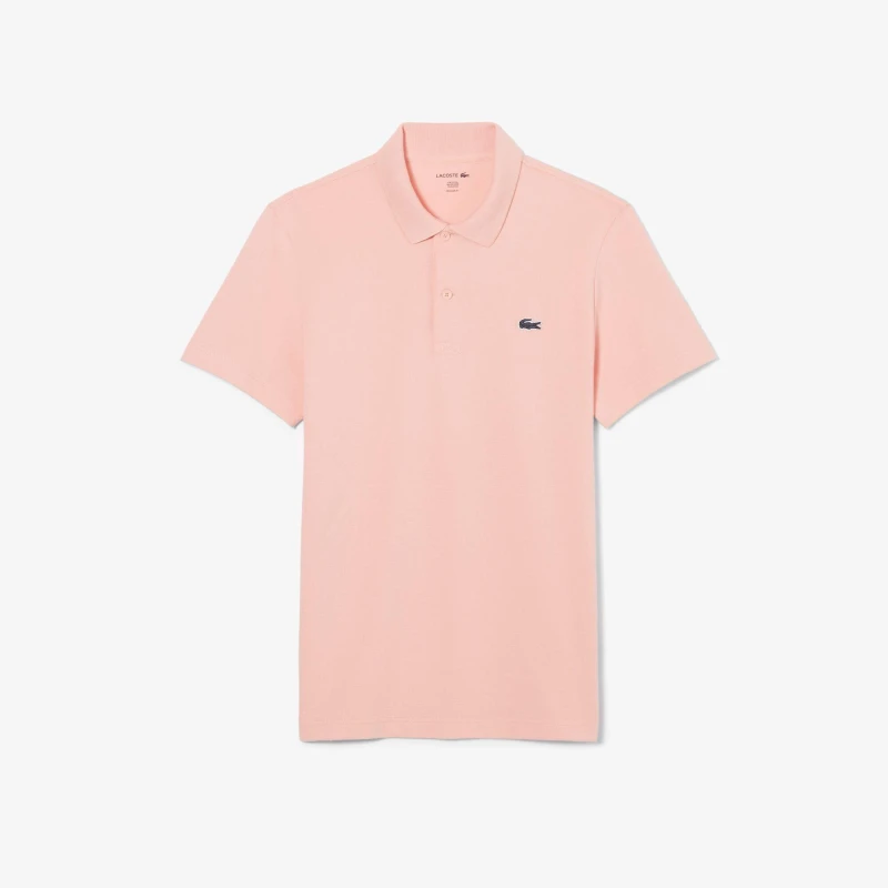Image of Lacoste Mens Regular Fit Short Sleeve Polo Shirt Pink UI2 male S