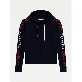 Image of Tommy Bodywear Embroidered Zip Hoodie - Desert Sky