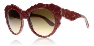 Image of Dolce & Gabbana DG4267 Sunglasses Red Texture Tissue 299913 53mm