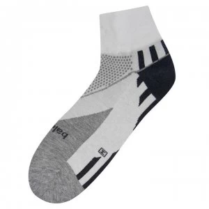 Image of Balega Enduro V Quarter Length Socks Ladies - White/Grey