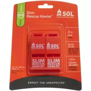 Image of Adventure Medical Kits SOL Slim Rescue Howler Whistle (2 Pack)