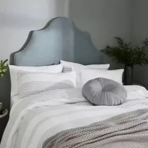 Image of Katie Piper Serenity Stripe Single Duvet Cover Set, Grey