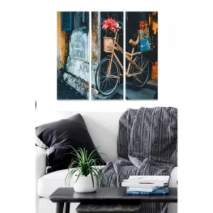 Image of MDF2616318 Multicolor Decorative MDF Painting (3 Pieces)