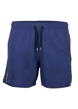Image of Emporio Armani Mens Taped Swim Short In Blue