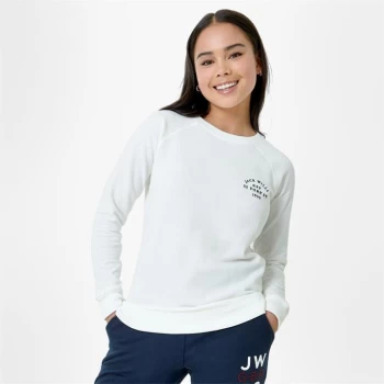 Image of Jack Wills Colby Lightweight Logo Sweatshirt - White