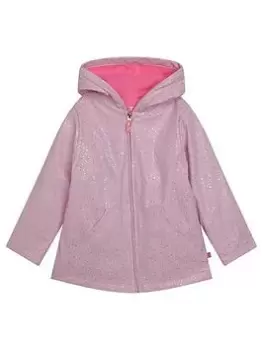 Image of Billieblush Girls Glitter Raincoat - Pink, Size 6 Years, Women
