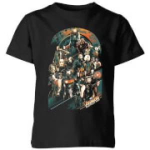 Image of Marvel Avengers Infinity War Avengers Team Kids T-Shirt - Black - 7-8 Years