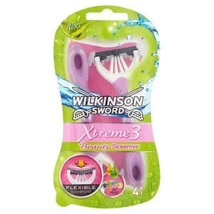 Image of Wilkinson Sword Xtreme 3 Beauty Sensitive Disposables 4s