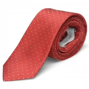 Image of Calvin Klein Dotted Tie - Red 600
