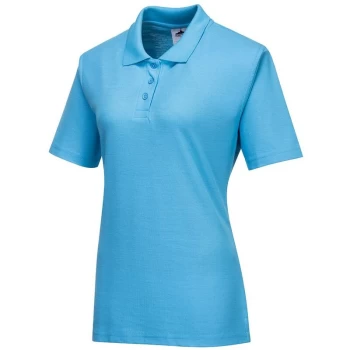 Image of Portwest - B209SBRXL - sz XL Naples Ladies Polo Shirt Workwear - Sky Blue