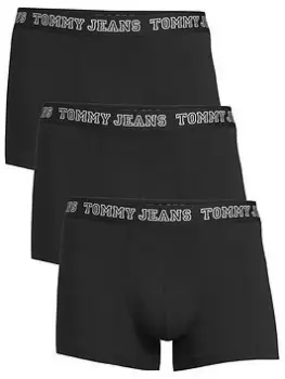 Image of Tommy Jeans 3pk Trunk - Black Size M Men