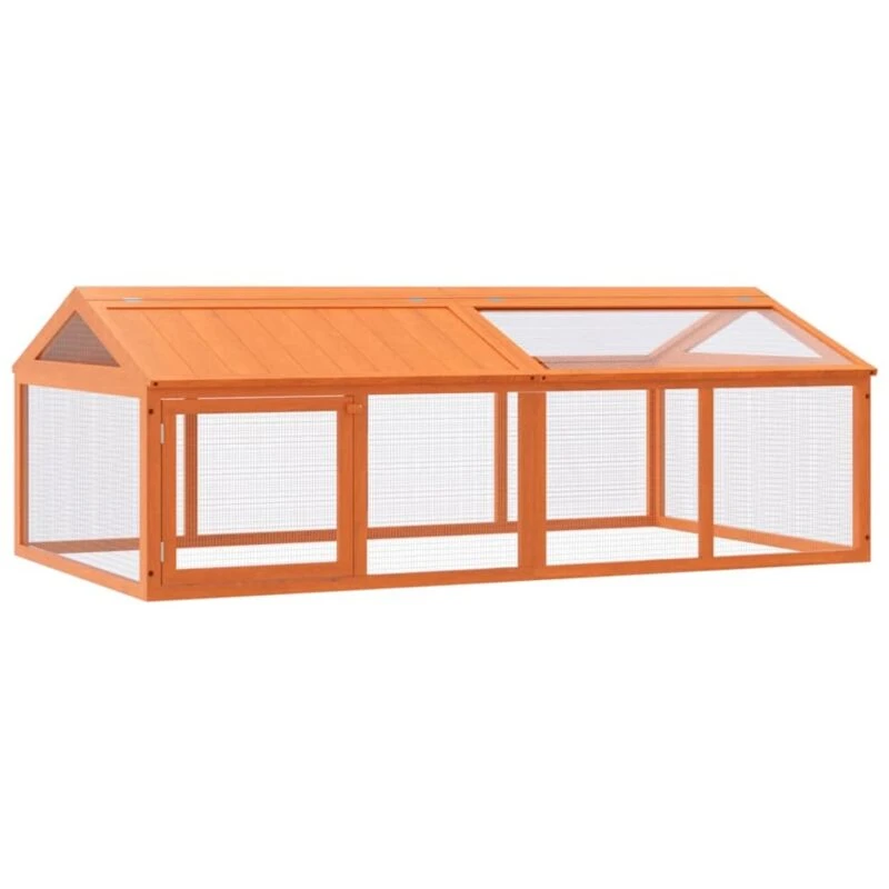 Image of VIDAXL Run Box Brown 200x112.5x74cm Solid Wood Pine Vidaxl 172300