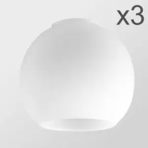 Image of Minisun - Set of 3 Glass Replacement Shades - Frosted Round